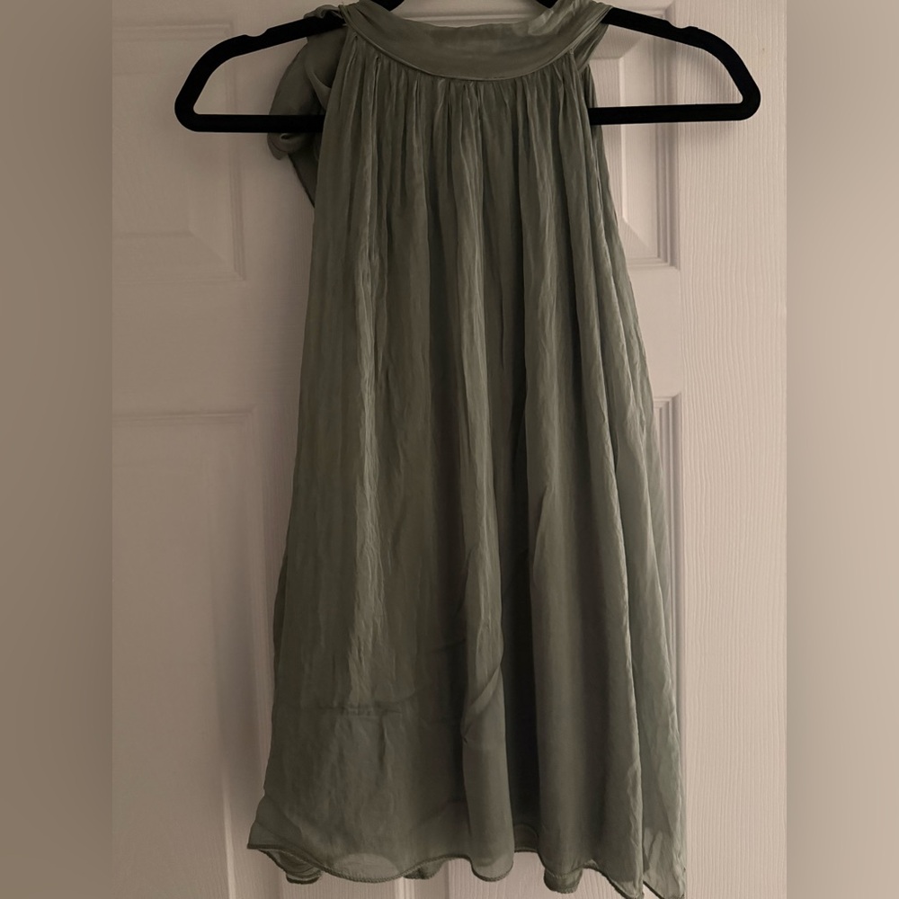 Chic Silk Olive Women's Top